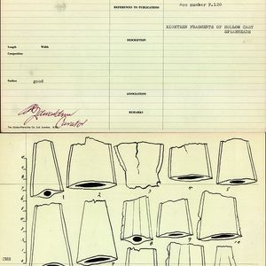 Oxford University Bronze Age Index Cards